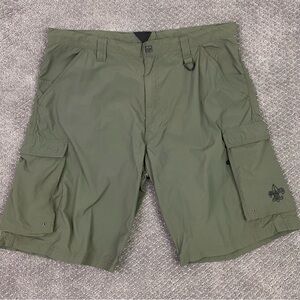Boy Scouts of America Cargo Shorts Men’s Large Olive Green Centennial Uniform